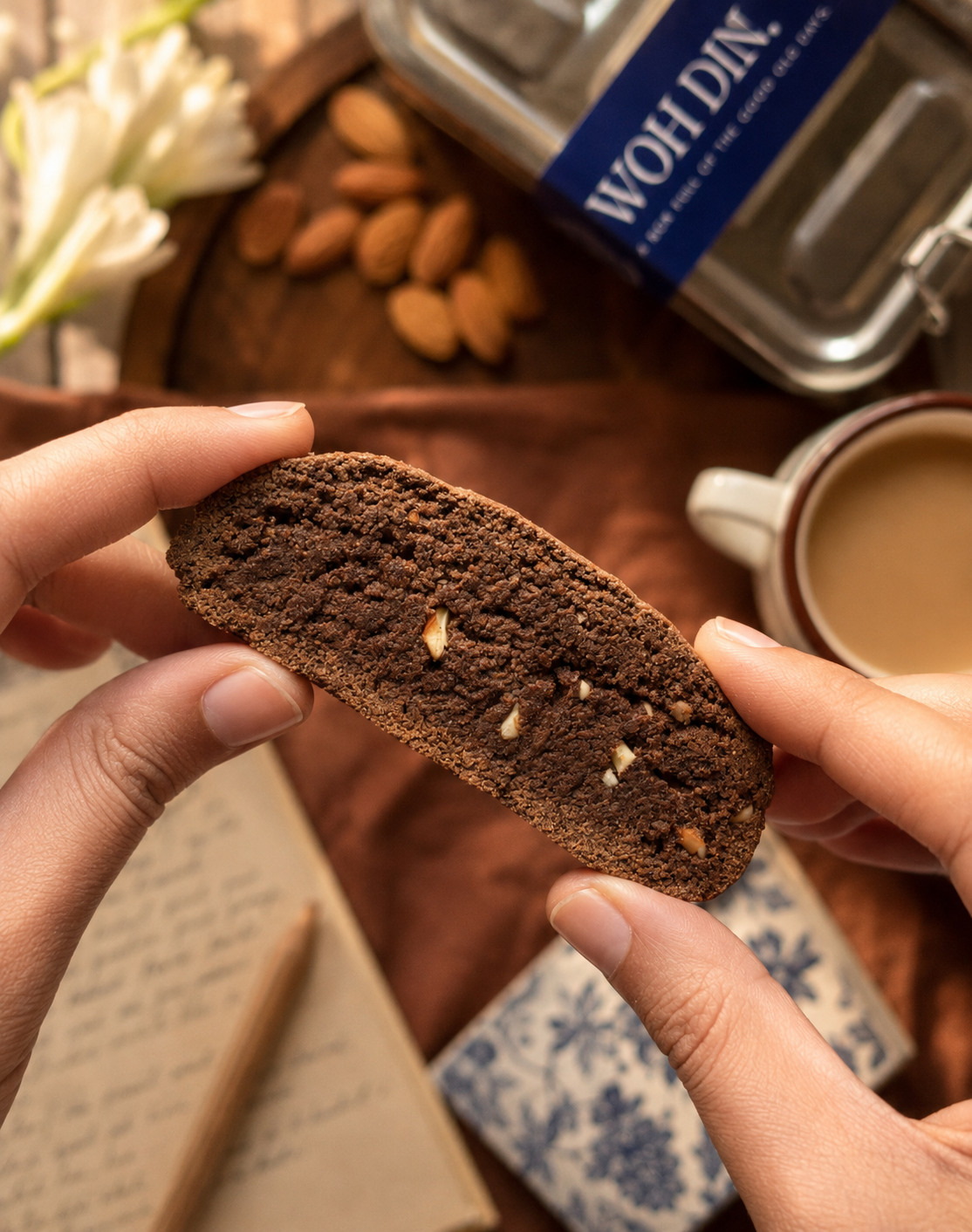 Almond Chocolate Biscotti